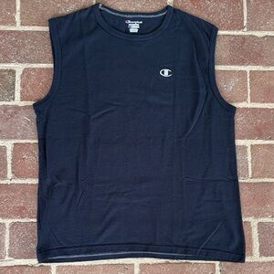 Champion Vintage Never Worn Navy Blue Sleeveless Logo Tank